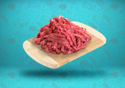 Frozen veal shawarma without seasoning