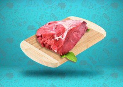Fresh boneless lamb meat