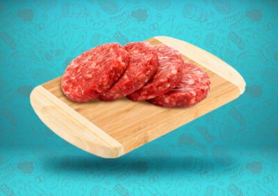 Frozen veal hamburger