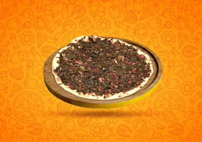 Labneh, spinach and molasses