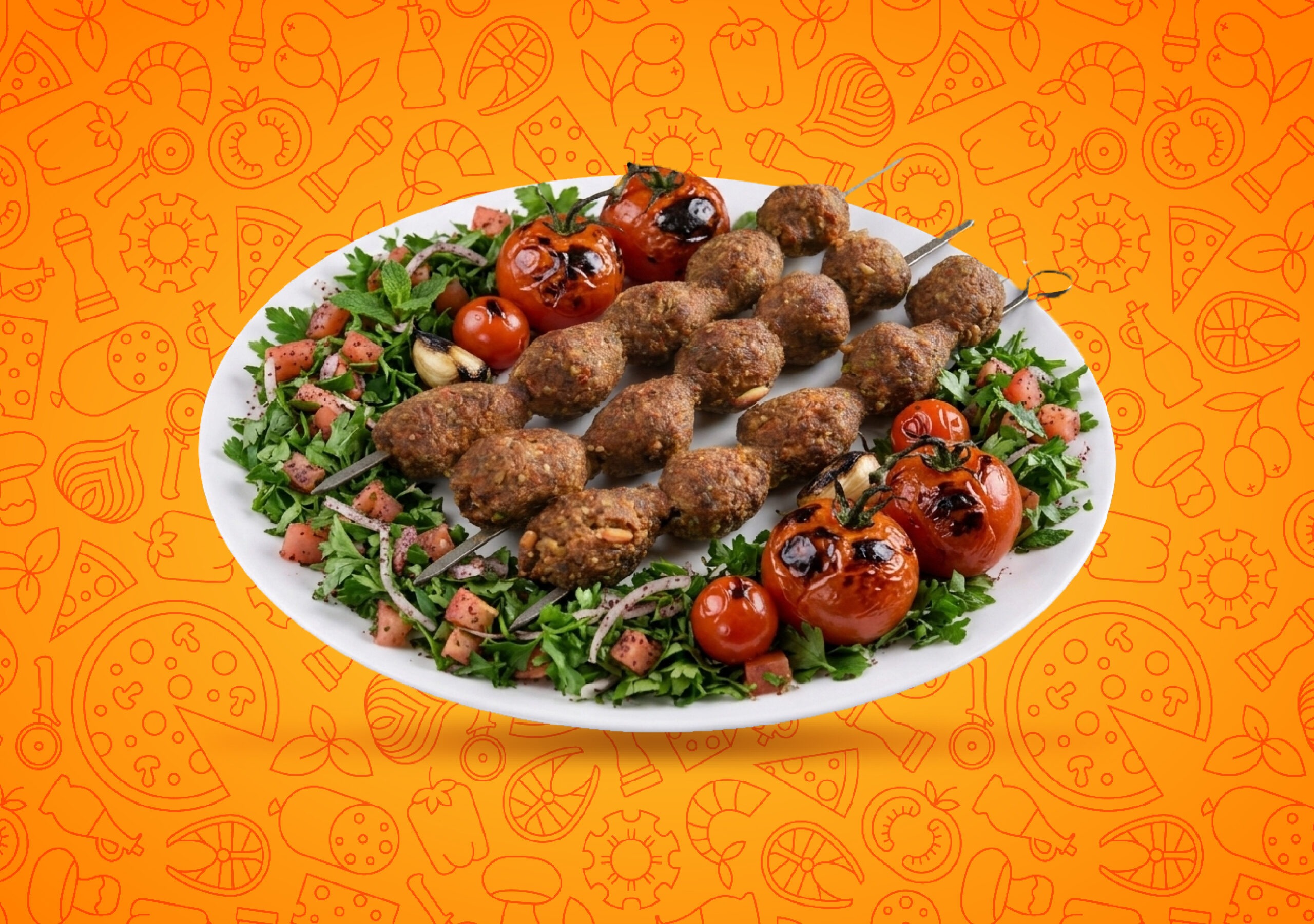 نفر كبة على السيخ 3 أسياخ